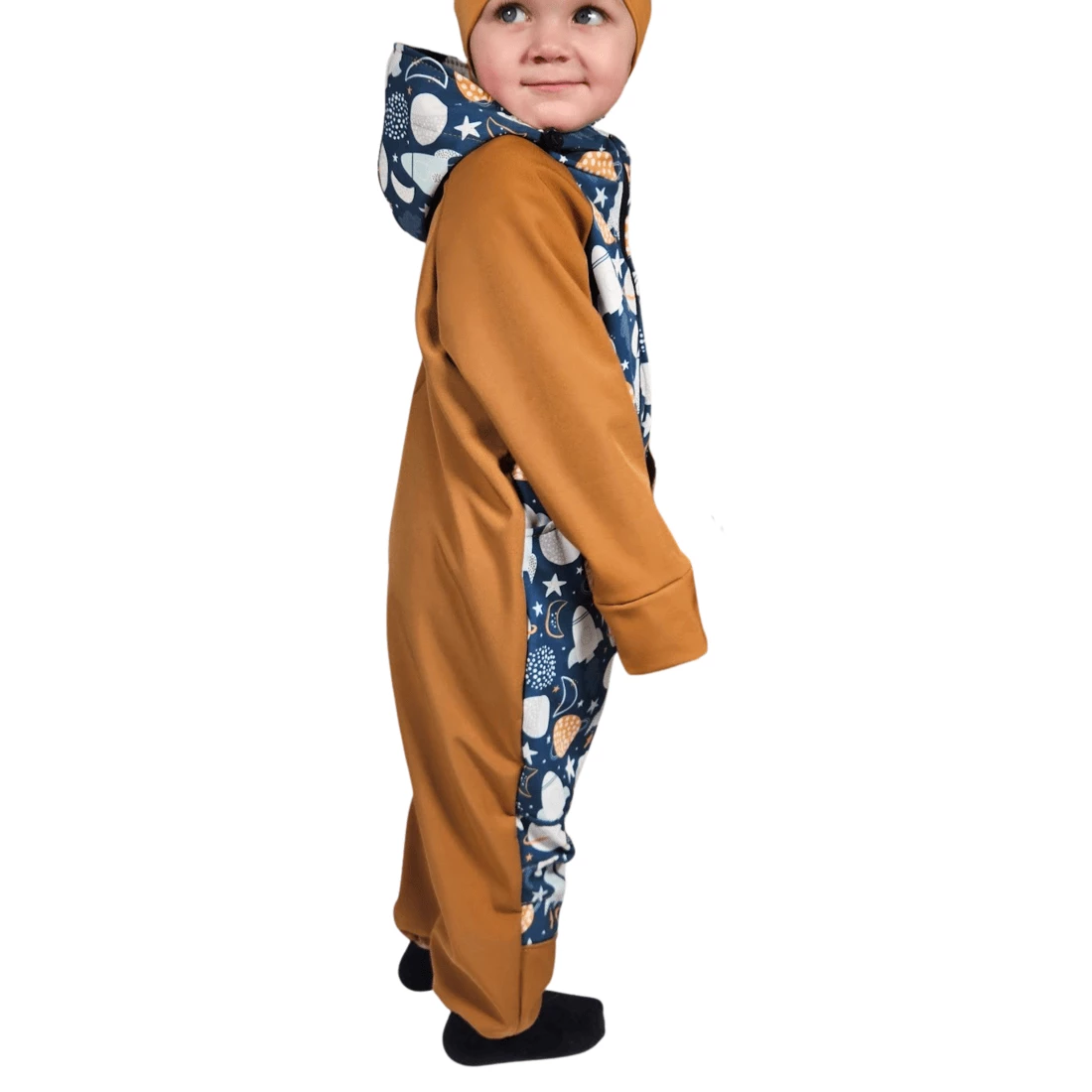 Dětská softshellová kombinéza - Planety a rakety