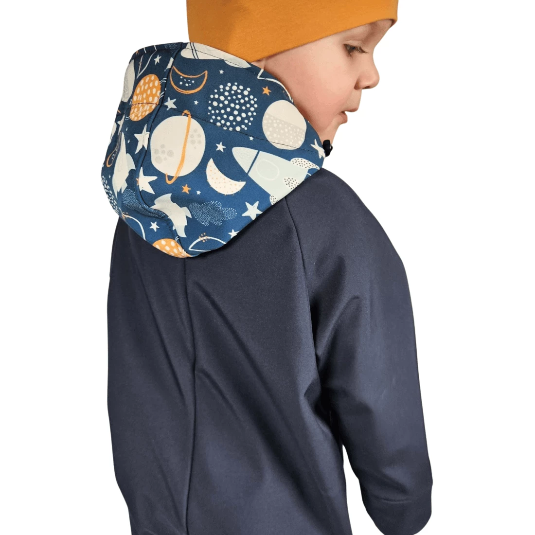Dětská softshellová kombinéza - Planety a rakety