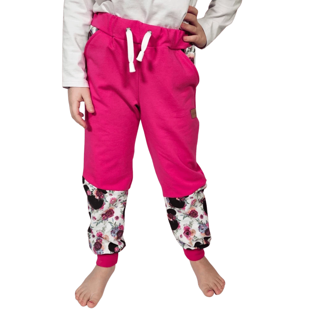 Dětská tepláková souprava - Mickey s kytičkami