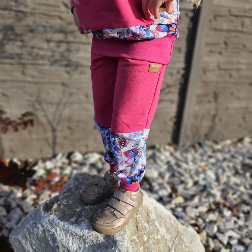 Dětská tepláková souprava - Pastelové květy