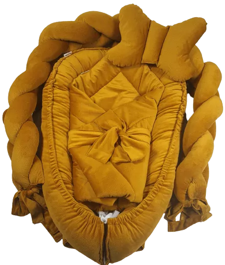 Set do postýlky - 4 dílná sada chai tea velvet