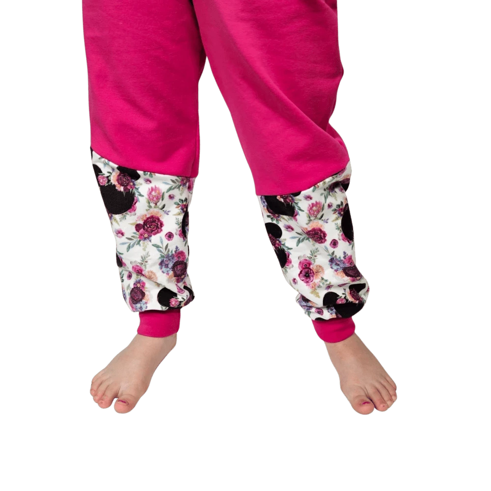 Dětská tepláková souprava - Mickey s kytičkami