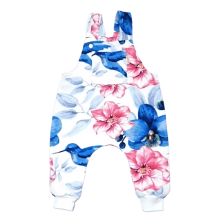 Dětské laclové kalhoty s kolibříky