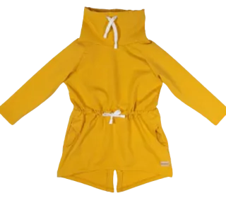 Dívčí mikina "parka" - hořčičná