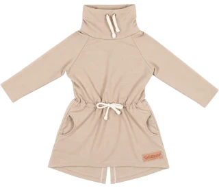 Dívčí mikina "parka" - béžová