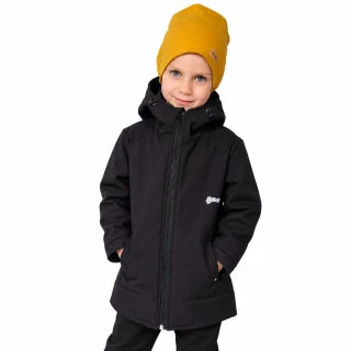 Dětská softshellová bunda "parka"- černá