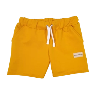Dětské kraťasy - hořčičné