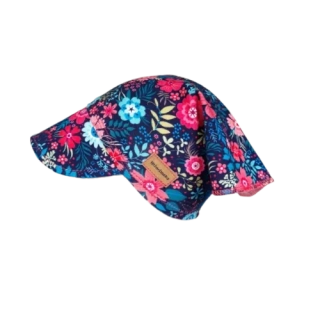 Dětský šátek na hlavu s kšiltem - luční kvítí