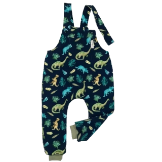 Dětské laclové kalhoty - dinosauři