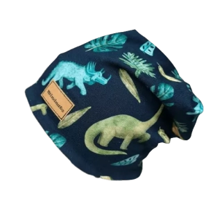 Dětská homeless čepice - dinosauři