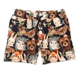 Dětské kraťasy - medvědi černá