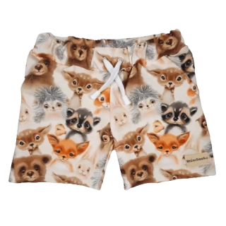 Dětské kraťasy - medvědi ecru