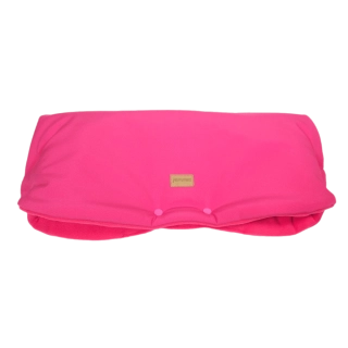 Zimní rukávník ke kočárku - malinový