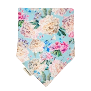 Dětský nákrčník s patentky - metolové kytičky