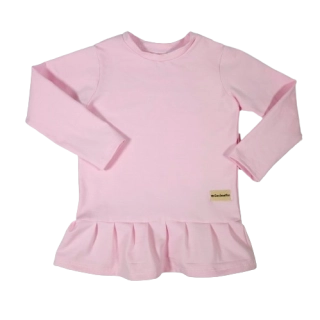 Dětské triko s dlouhým rukávem - baby pink