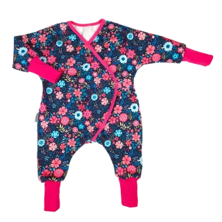 Kojenecký rostoucí overal - luční kvítí