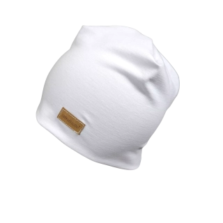 Dětská klasická čepice - bílá