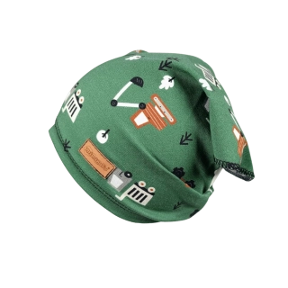 Dětský šátek na hlavu - Traktor a bagr