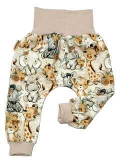 Dětské tepláky - ZOO zvířátka sklad vel 62, 68