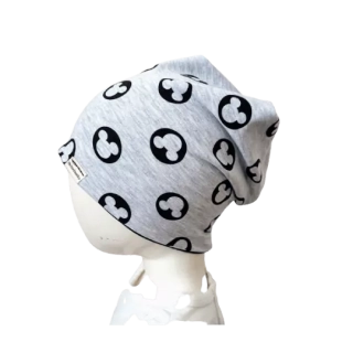 Dětská homeless čepice Mickey sklad vel.6-9m, 9-12m