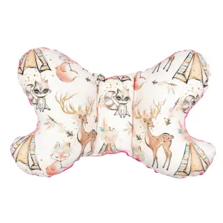 Stabilizační polštářek pod hlavičku zvířátka růžová