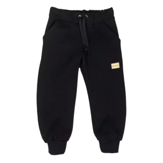 Dětské tepláky zateplené - černé